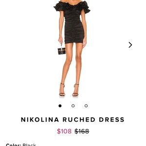 Black Ruched Dress